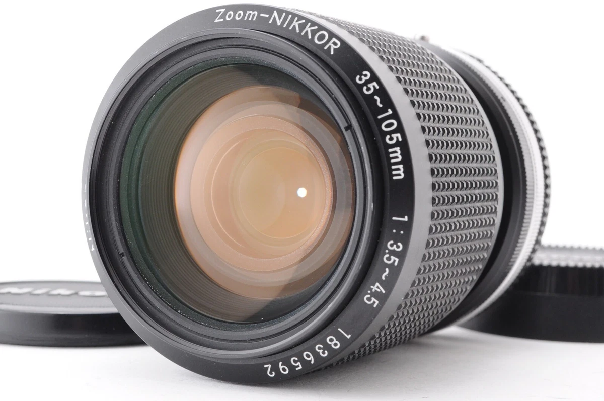 Nikon Zoom-NIKKOR Camera Lenses 35-105mm Focal f/3.5-4.5 Maximum