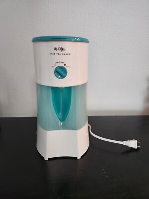 Mr Coffee TM70TS Fresh Ice Tea Maker  Teal And White NO PITCHER