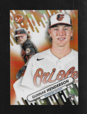 GUNNAR HENDERSON RC 2023 Topps PRISTINE ORANGE REFRACTOR ROOKIE FRESH FACES /25