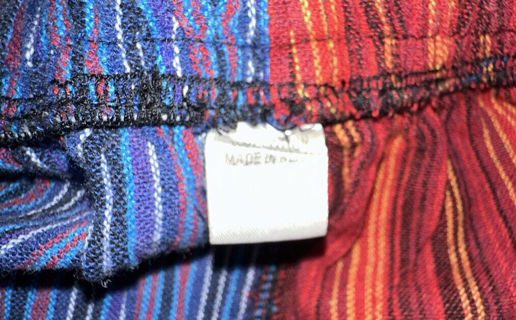 Unbranded Patchwork Pants Size Small Boho Elastic… - image 3