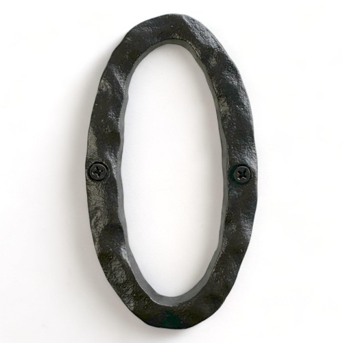 Rustic Cast Iron Black House Numbers for Outside Rust Resistant Metal House N... - Picture 1 of 12