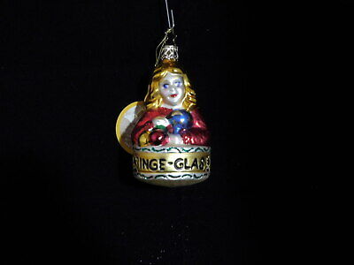 Inge's Christmas Heirloom Glass "2003 Angel Bell" Ornaments