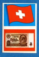 EUROPA - Super Raf 1974 - Figurina-Sticker n. 461+553 - SVIZZERA-CCCP -New