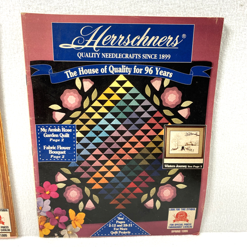 Vtg Spring 1995 Herrschner's Needlecrafts Hobby Crafts Paper Catalog Lot of 2 - Picture 3 of 9