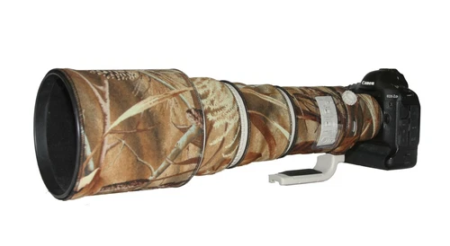 Canon RF 600mm f4 L IS USM neoprene lens cover Reed/Harvest Camo