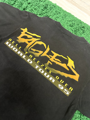 EAGLES HELL FREEZES OVER 1995 Tシャツ L 90s Vintage Graphic 90's Eagles 
