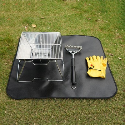 Barbecue Flammhemmende Schutzmatte Outdoor Camping Isolierdecke