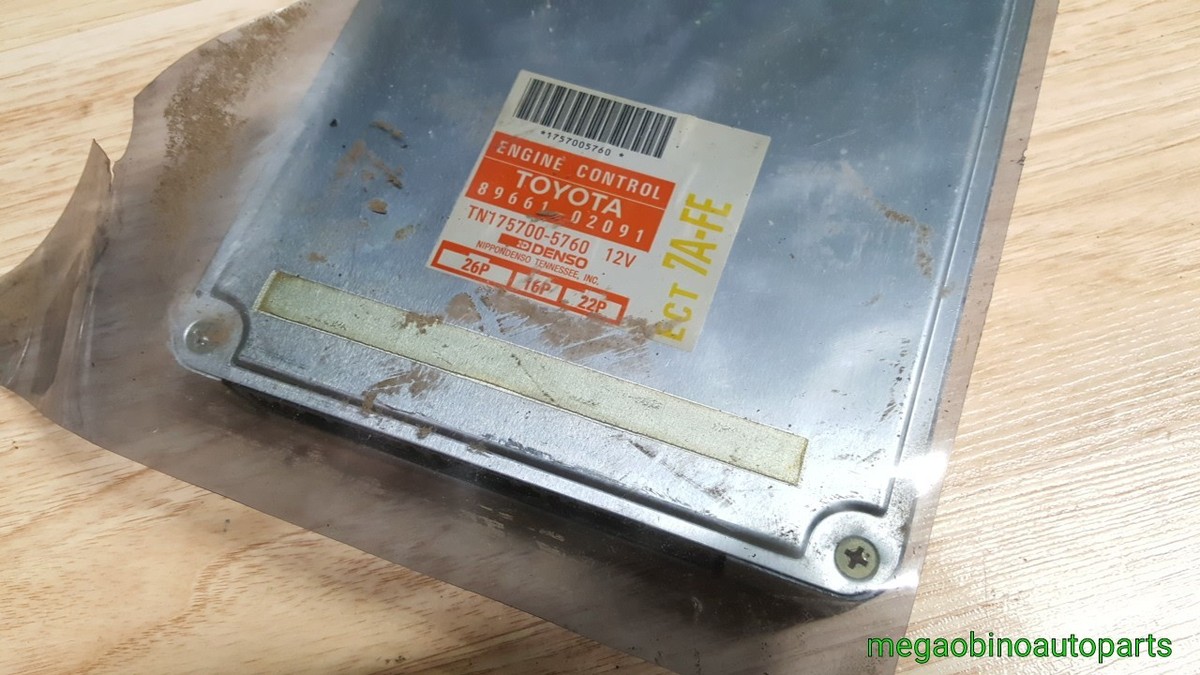 1993-95 toyota corolla 1.8L ecu engine computer 7a-fe 89661-02091