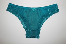 1 New Silky Satin  Lace Cheeky Bikini Panties Size 7/Large...Free Shipping 