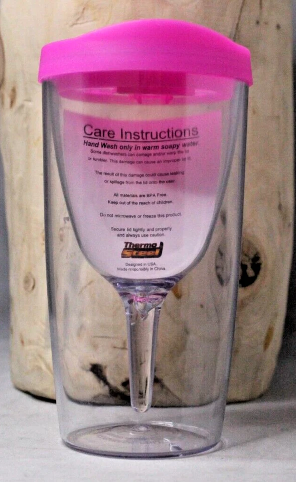 Tapas de vaso de vino con aislamiento de doble cara VINO2GO portátiles 8 oz. Foto 3 de 4