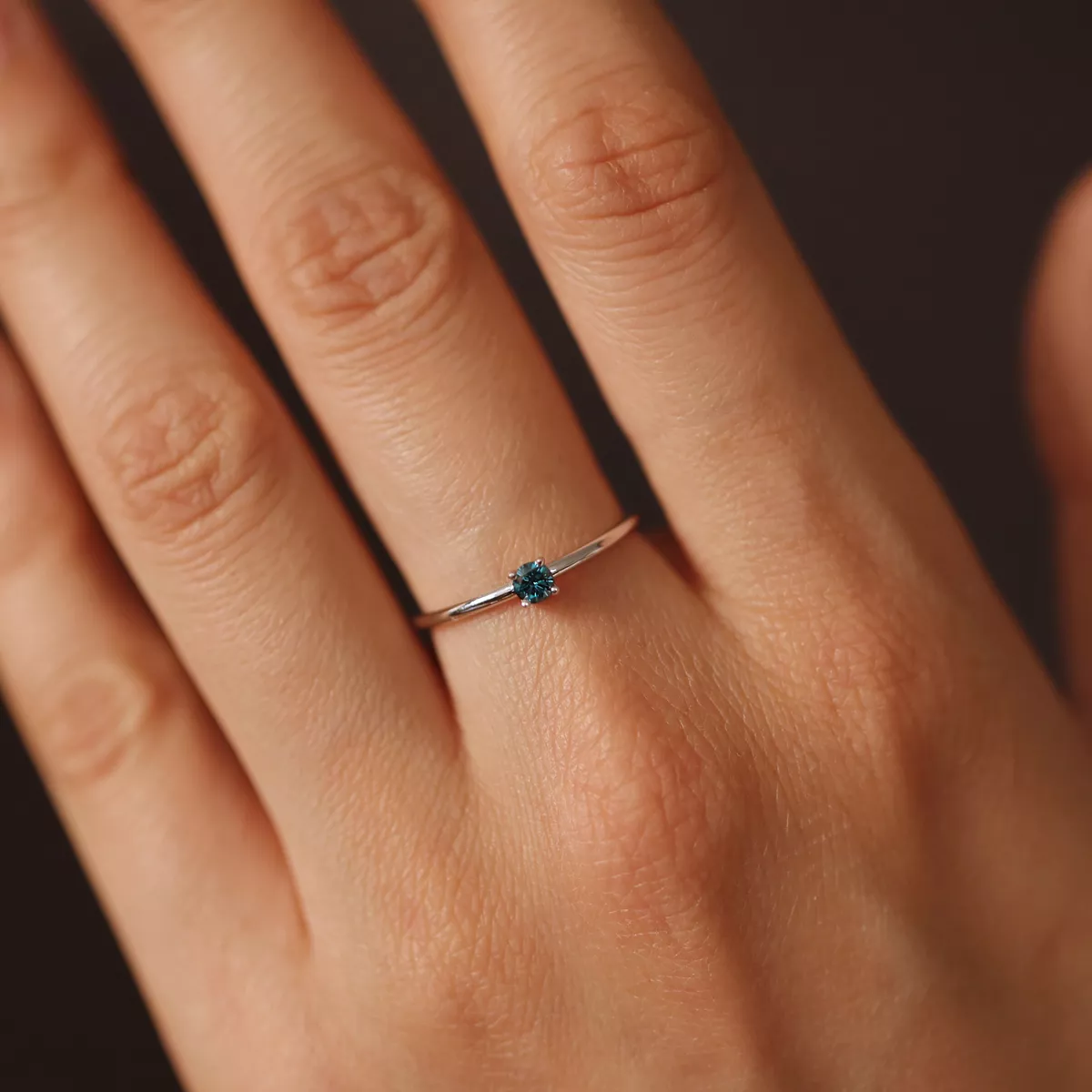 Blue clearance diamond band