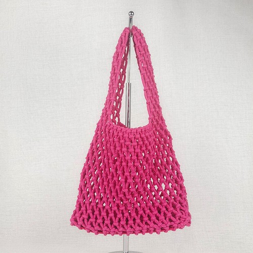 Summer Grass Rope Hollow Hand Knitted Women's Hollow Knitted Handbag`qi - Picture 7 of 16