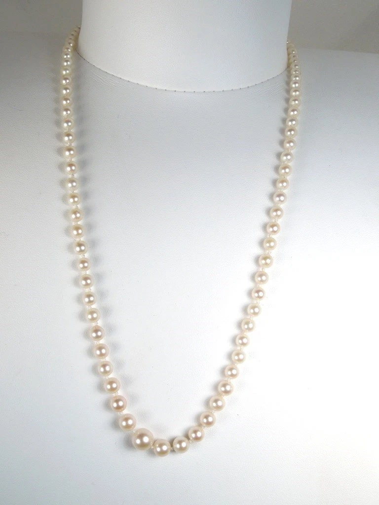 Graduated pearl necklace 20 clearance inch