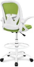 Drafting Chair Tall Office Chair with Flip-up Armrests Executive