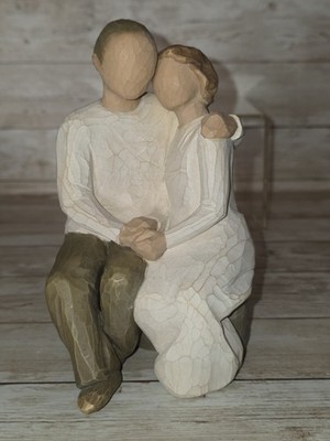 Vintage Willow Tree Anniversary Figurine by Susan Lordi Hand Painted  No Issues
