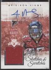 2015 Justin Hardy Gridiron Kings Relic  Auto  RC 100/249    #SK-JH (21C2082)