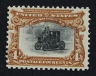 CKStamps: US Stamps Collection Scott#296 4c Mint NH OG Tiny Gum Bend