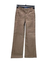 Democracy Ab Solution Jeans Skyrise Wide Leg Double Side Seams Women Brown 4