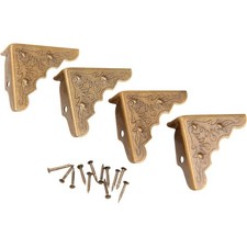 Versatile 16Pcs Antique Brass Corner Protectors For All Your Crafting Needs