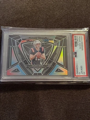 2024 Obsidian Drake Maye Vitreous RC #3 SSP Case Hit! Graded PSA 10! 🔥