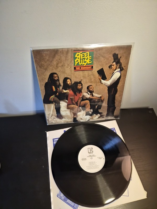 Steel Pulse ‎True Democracy Vinyl LP US 1982 Promo Pressing VG/VG+ Reggae