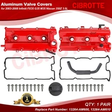 Aluminum Valve Cover Set w/ Mounting Hardware for 2003-2007 NISSAN 350Z VQ35DE