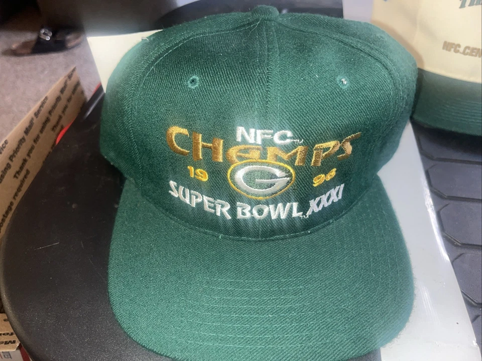 Gorra Green Bay Packers Snapback 3 Classic Script Nuevo Antiguo Stock Foto 2 de 4