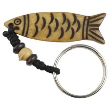  Porte-clés en os de poisson en résine