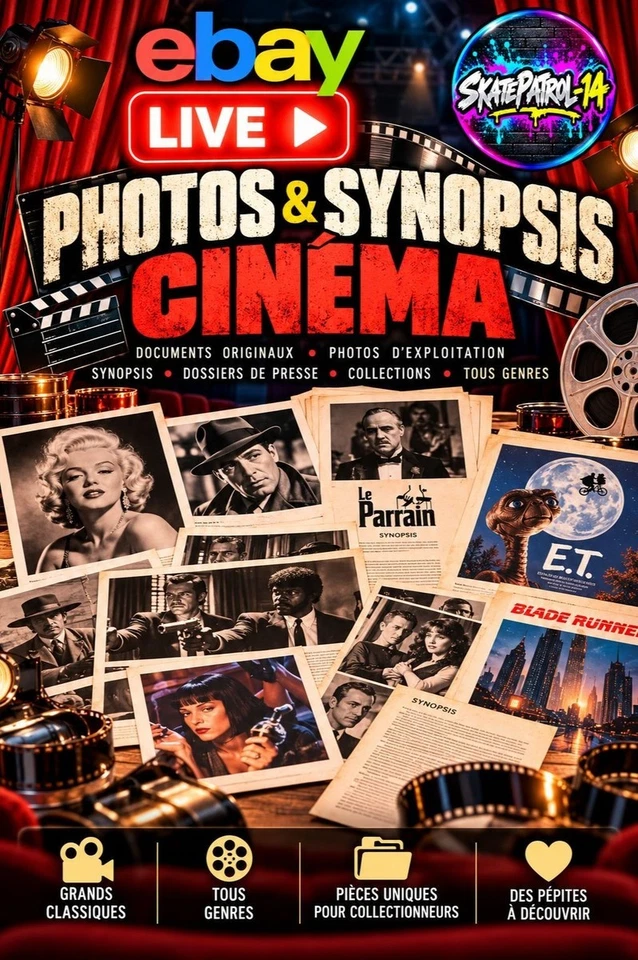 CINÉMA VINTAGE – Photos, Affichettes & Documents Originaux 🎞️