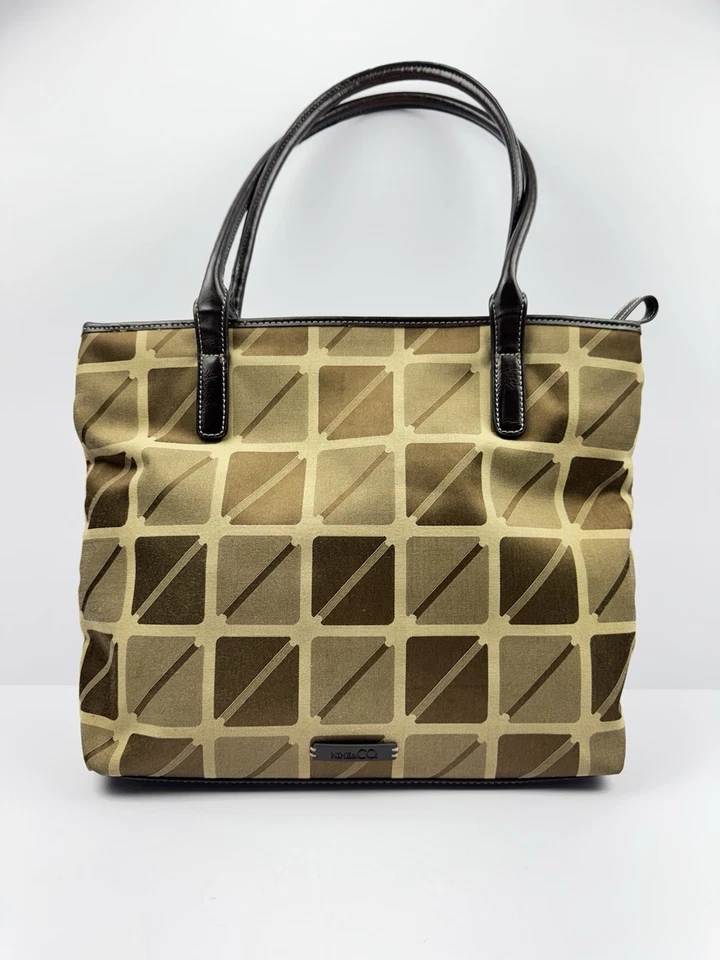 Nine & Co. классический коричневый клетчатый сумка сумочка двойной ручки - Изображение 4 из 4