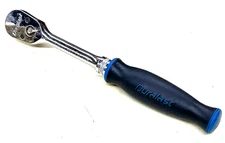 DURALAST TOOLS 3/8” DRIVE RATCHET, BLACK & BLUE COMFORT GRIP, 73-873