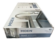 NEW MOEN Noell 87791SRS Stainless PullDown Kitchen Faucet W/Soap Dispenser B44