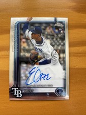 2025 Topps Chrome Eric Orze RC #RA-EO Rookie Auto *on card* Tampa Bay Rays