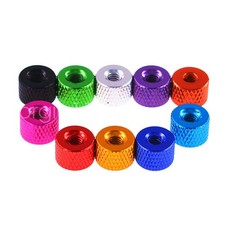 6 -32 UNC Knurled Thumb Nut Aluminum alloy Hand Tighten Grip Knobs Round Circle