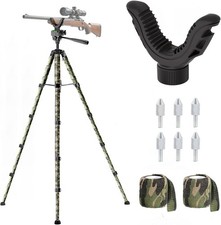 74  Rifle Tripod Hunting  Shooting Aluminum Shooting Tripod W/ V Yoke Gun Rest