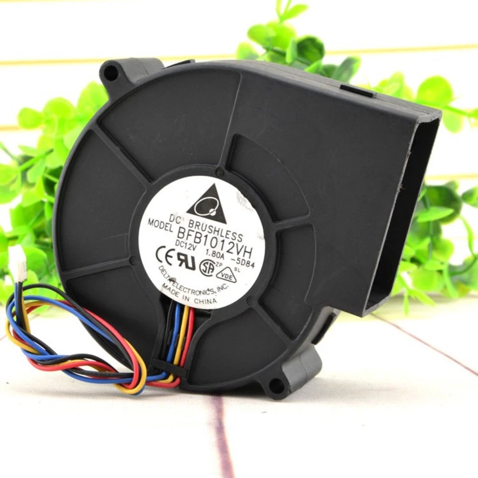 Delta BFB1012VH Server Blower DC12V 1.80A Ball Bearing 4pin Cooling Fan - Image 2 of 4