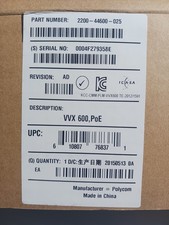 Polycom VVX 600 Gigabit IP Touchscreen Display Phone with Handset
