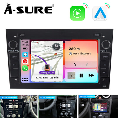 5s Schnellstart Autoradio Android Auto Carplay DSP RDS Für Opel Astra H Corsa D