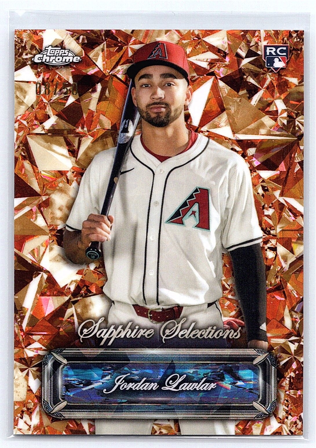 Jordan Lawlar Rookie Sapphire Selections Gold /50 2024 Topps Chrome Sapphire