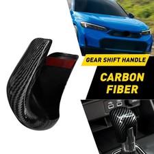 Real Carbon Fiber Speed Gear Shift Knob Cover Fit Honda Crv Civic Accord 18-2025