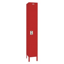 LYON  Wrdrb Lckr,1x1Lckr,Red,78"x15"x18",Assm 55XZ63