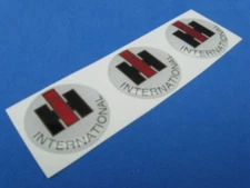 IHC INTERNATIONAL HARVESTER TRUCK DOMED DECAL EMBLEM STICKER SET OF THREE #264