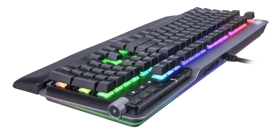 Argent K5 RGB Gaming Keyboard (Blue Switch), Aluminum and Streamlined Titaniu... - Image 2 of 4