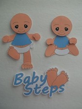 3D-U Pick - BA2 Baby Giraffe Grow Walk Crawl Title Scrapbook Card Embellishment