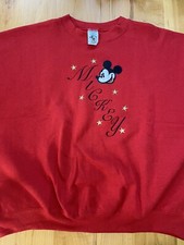 VTG Embroidered Mickey CO. Sweatshirt Sz 3X 26w-28w Made In The USA