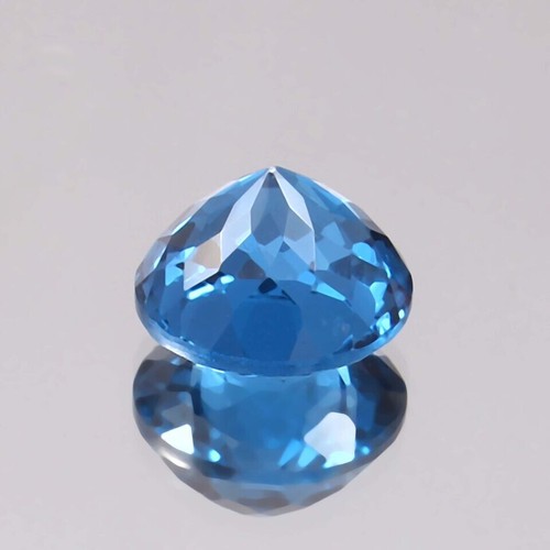 AAA Tormalina blu brasiliana naturale taglio tondo pietra preziosa sfusa 10x10 mm - Foto 4 di 4