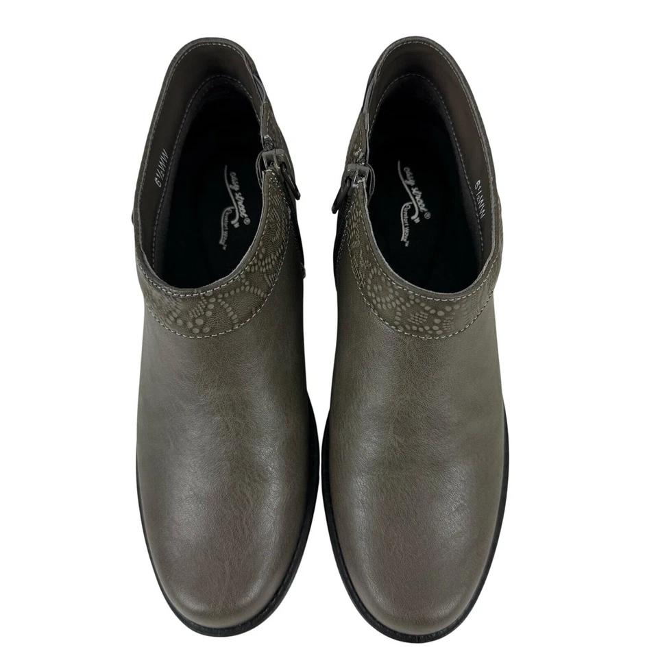 BOTINES AL TOBILLO EASY STREET NEPTUNE COMFORT WAVE GRIS NUEVOS SIN CAJA PARA MUJER TALLA 6.5WW Foto 2 de 4