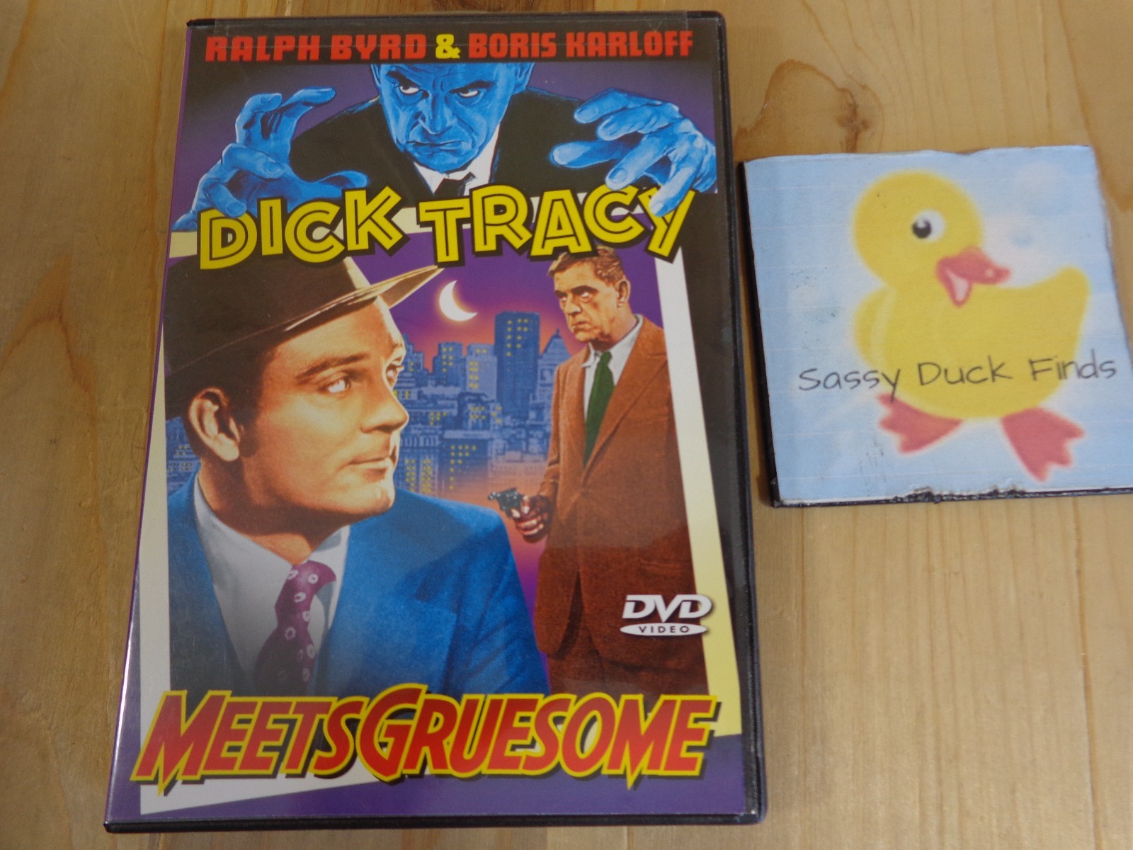 Dick Tracy Meets Gruesome DVD 1947 B&W Movie Ralph Byrd Boris Karloff ...