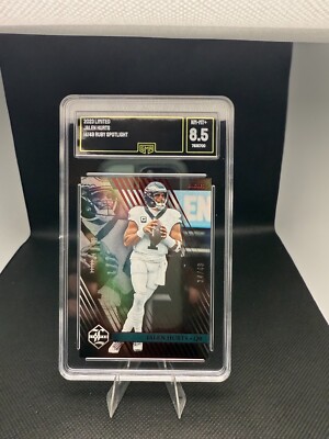 2023 Panini Limited - Jalen Hurts #84 Ruby Spotlight /49 GMA 8.5 | eBay