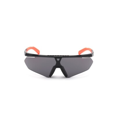 Adidas SP0027 01A Black Plastic Half-Rimless Rectangle Sunglasses Frame 146-140